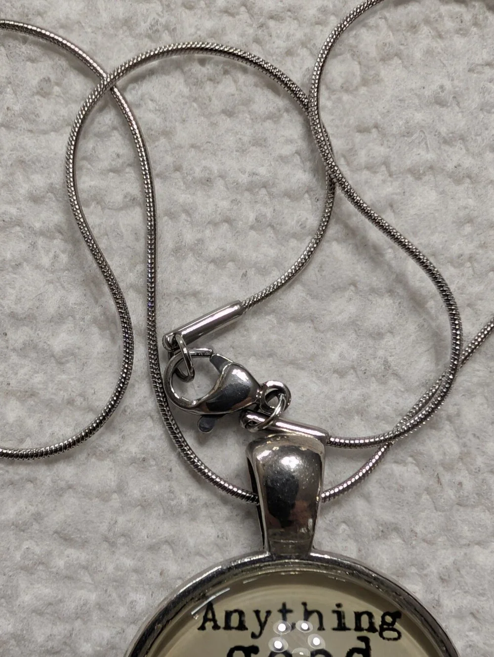 16-in ThinSilver Necklace With Christian Pendant